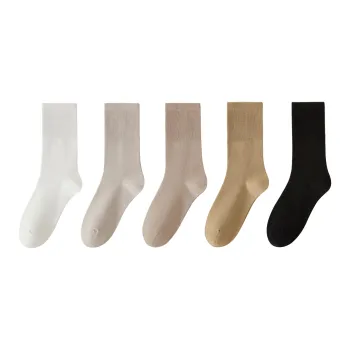 XXLLG Mid Calf Socks Women's 5 Pack