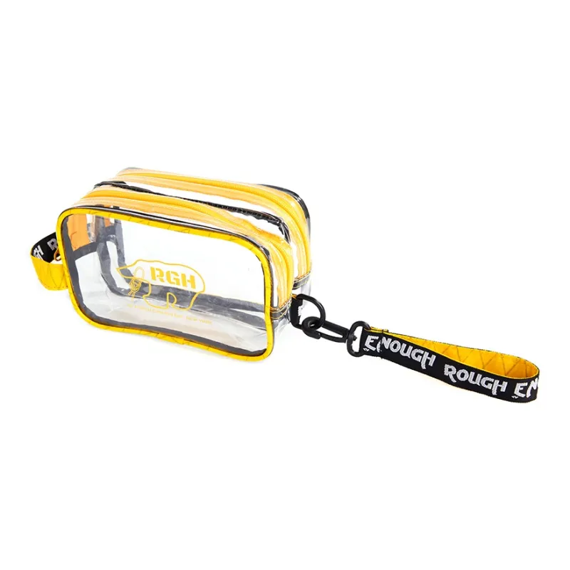 Rough Enough Travel Storage Bag Transparent Yellow-1
