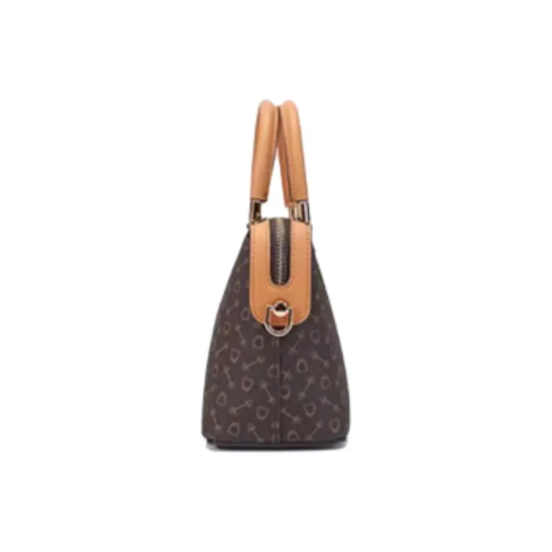 Why Artificial Leather Pillow Bag, Handbag, Shoulder Bag, Crossbody Bag Small Size Women's Beige/Coffee-7