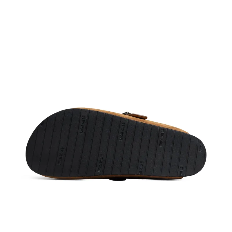 THOM WILLS Wrap toe Slippers Unisex Dark Brown-4