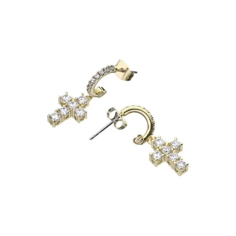 CHIARA FERRAGNI Alloy With Zircon Earrings Women's Gold-0