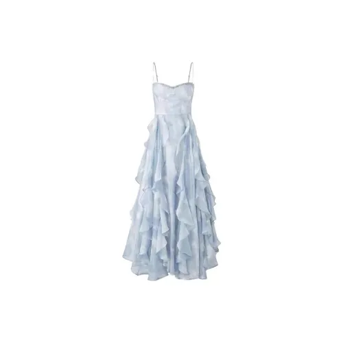 SourceDEEMO Slip Dresses Women's Light Blue