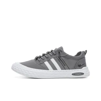 Binary Skateboard Shoes Men Low-Top Black
