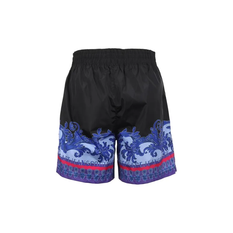 VERSACE JEANS COUTURE Pattern Printed Drawstring Shorts-1
