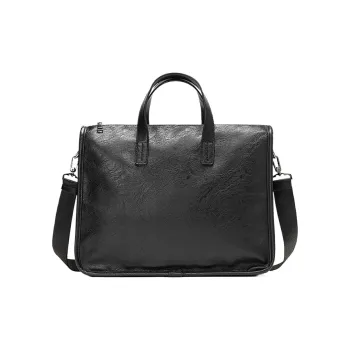 CARTELO PVC Crossbody Bag Laptop Bag Handbag Regular Men's Black