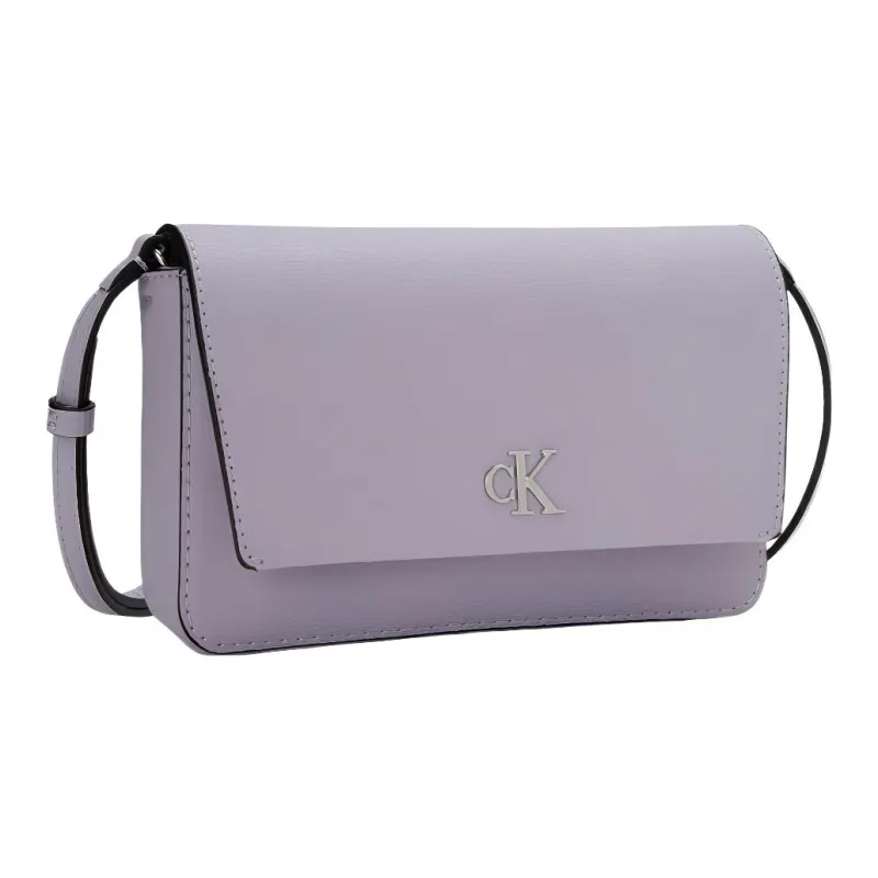 CALVIN KLEIN Synthetic Leather Wallet, Shoulder Bag, Crossbody Bag Women's Lavender-1