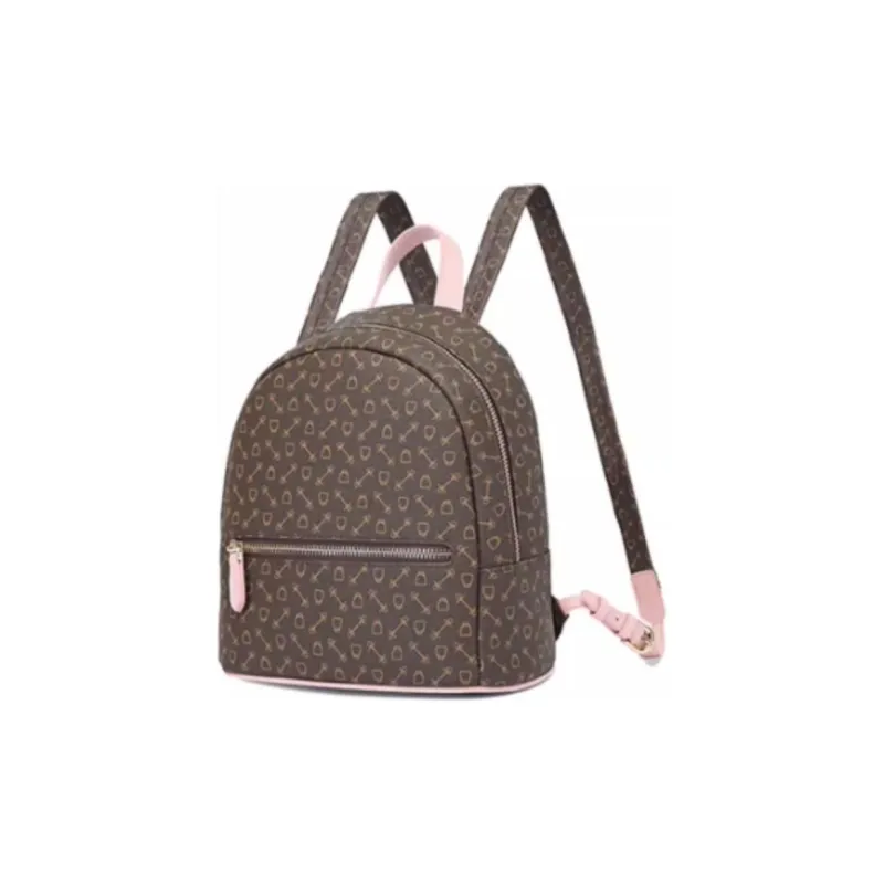 Why Artificial Leather Backpack Trumpets Women's Coffee/Coffee & Pink/Milk Tea/Matcha Green/Apricot-2