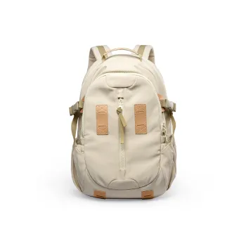MOYYI Oxford Laptop Bag Travel Bag Backpack Unisex Ecru