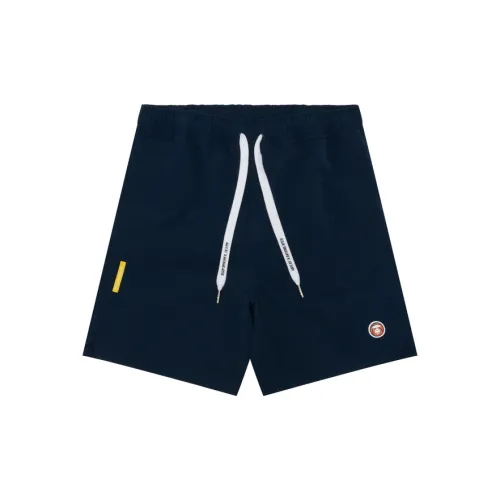 Aape Casual Shorts Men Navy Blue NYX