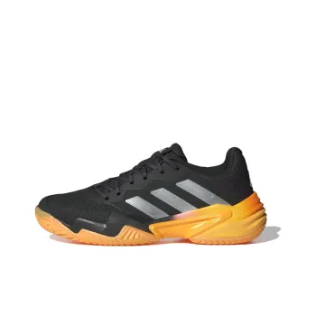 Adidas Barricade Anti Slip Wear Resistant Low Top Tennis Shoes Women's Black Orange