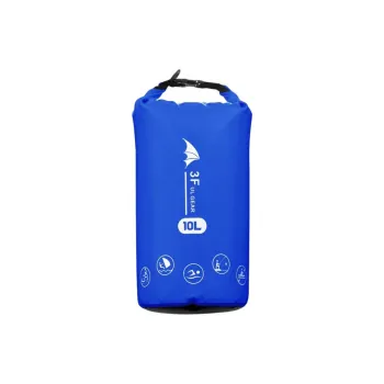 Three Peaks Out Outdoor Waterproof Bag Drifting And Kayaking Float Fishing PVC Material Blue 10L Shoulder Bag