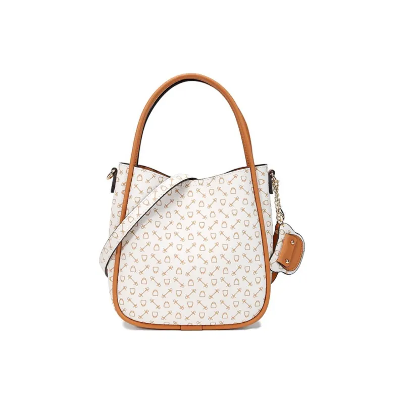 Why Artificial Leather Shoulder Bag, Crossbody Bag, Handbag Small Size Women's Milk Tea/Ecru-9