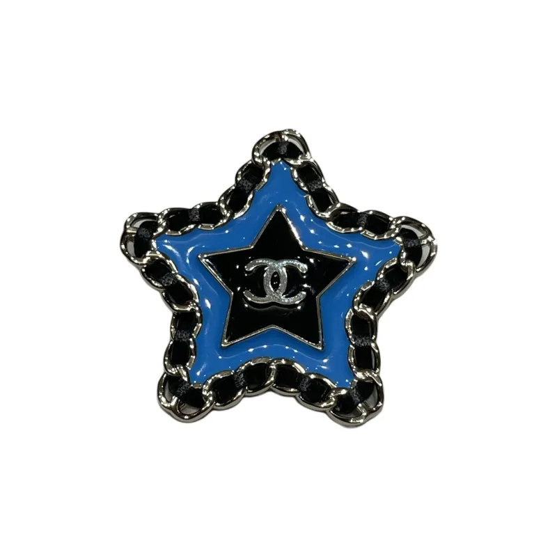 CHANEL Brooches Women's Blue/Black-0