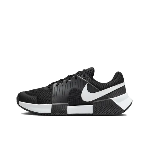 Nike Air Zoom GP Anti Slip Wear Resistant Low Top Tennis Shoes Unisex Black White