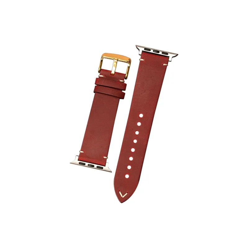 FUDIEN Apple Compatibility Watch Band Cowhide Leather Material-19