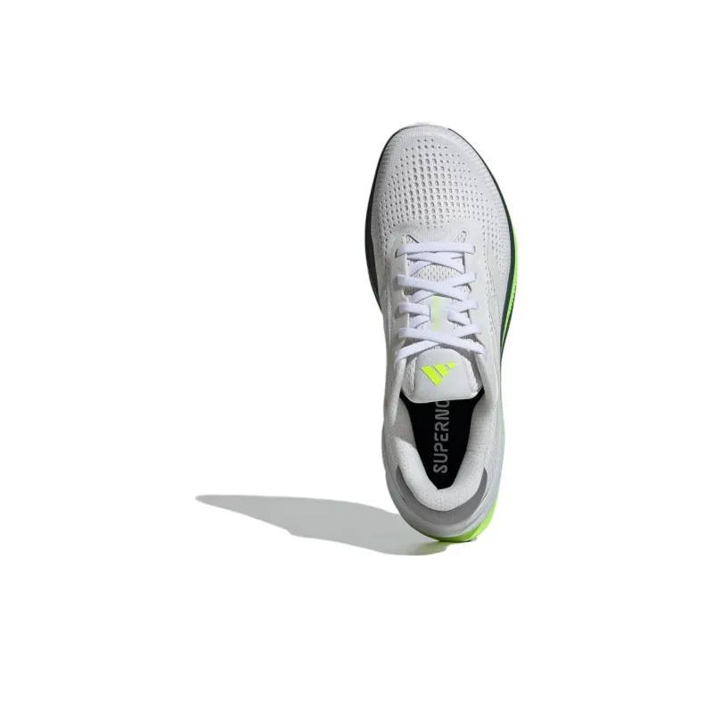 Adidas SUPERNOVA SOLUTION Cushioning Anti Slip And Wear Resistant Support Low Top Casual Running Shoes Men's Gray Green-4