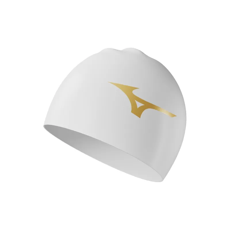 Mizuno Swim Cap Silicone Unisex Black White-2