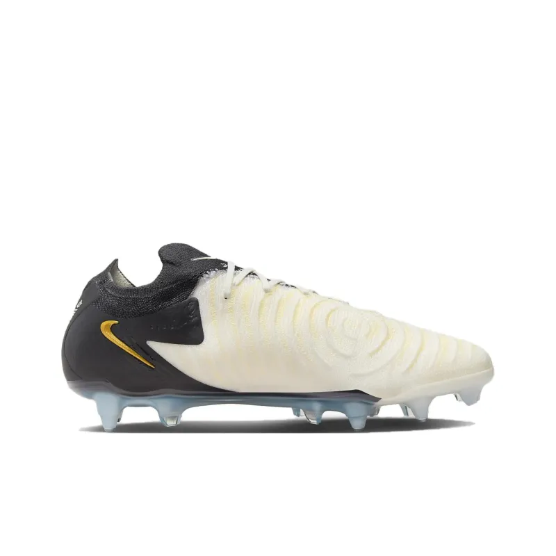 Nike Phantom GX SG Soft Ground Anti Slip Wear Resistant Soccer Shoes Unisex White Gold Black-1