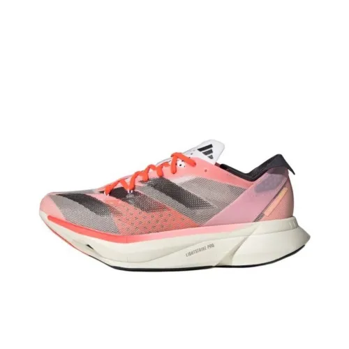 Adidas Adizero Adios Pro 3 Running Shoes Women's Low-Top Firework Pink/Aurora Metallic/Sand Pink