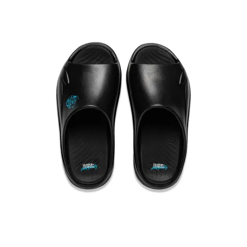 Lol X LINING SOFT SLIPPER Slide Slippers Unisex Black