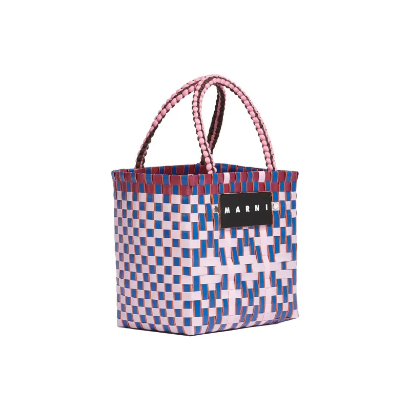 MARNI Basket Series Polypropylene Tote Bag Shopping Bag Handbag Women's Iris Blue-1