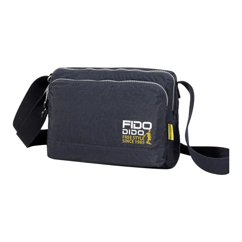 FIDO DIDO Oxford Shoulder Bag, Crossbody Bag Medium Size Men's Ginger Yellow-8