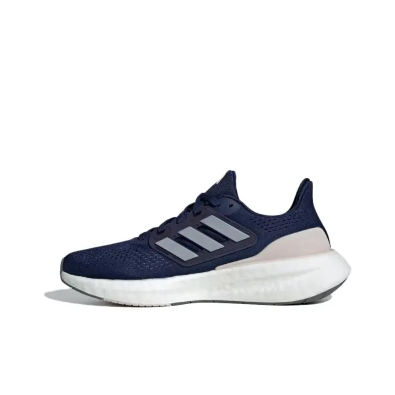 Adidas Pureboost 23 Anti Slip Wear Resistant Low Top Running Shoes Women's Dark Blue-1