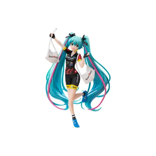 BANPRESTO Hatsune Miku Racing Version Espresto Est Print And Hair Racing Miku 2019 Teamukyo Figure Blue