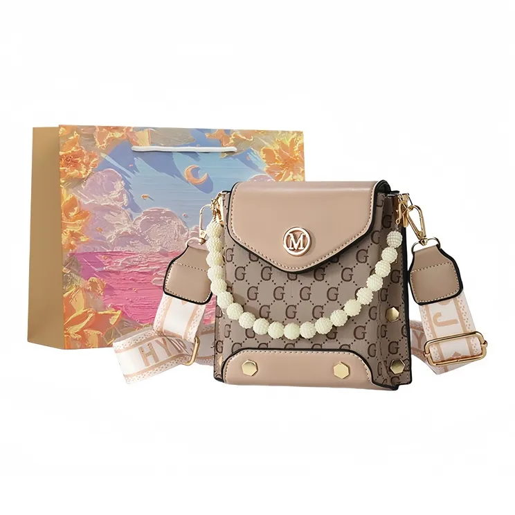 BRINCH Pu Handbag Shoulder Bag Crossbody Bag Regular Women's Pink/Green/Ecru/Khaki/Black-10