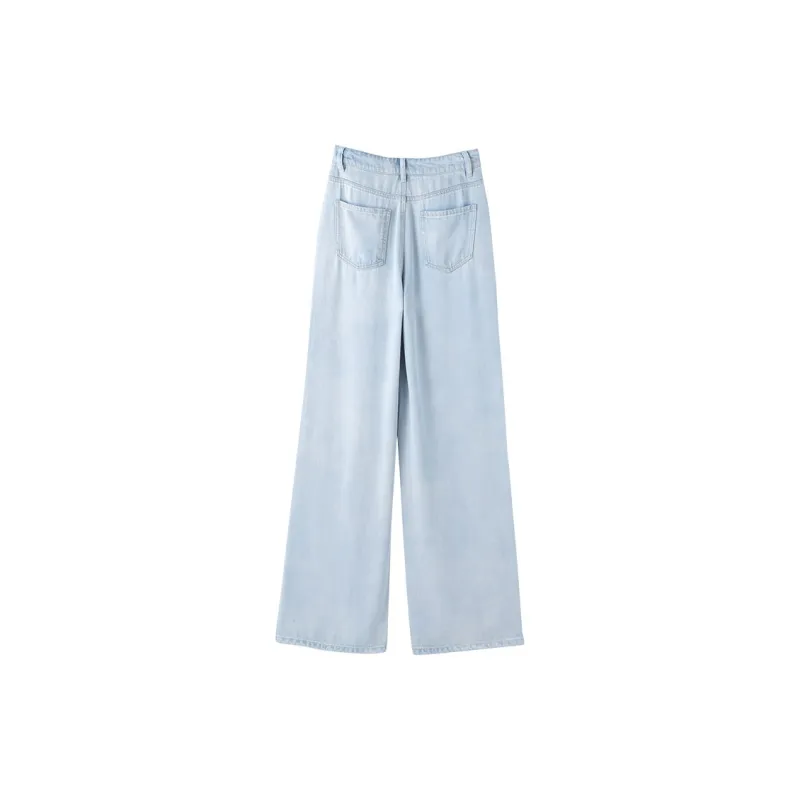 XIANGYING Jeans Women's Denim Blue-1