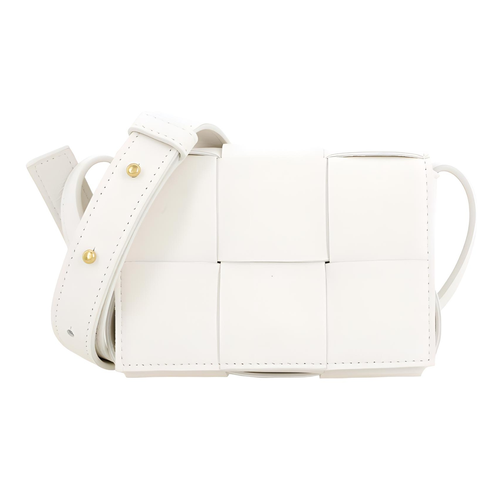 Bottega Veneta Cassette Mini Intreccio White - POIZON