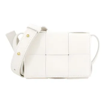 Bottega Veneta Cassette Mini Intreccio White