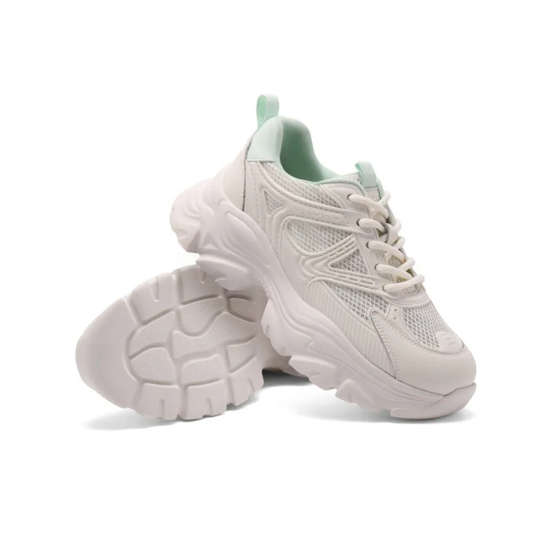 BELLE Anti-Slip Wear-Resistant Breathable Lightweight Height Increasing Low-Top Chunky Sneakers Women's-10