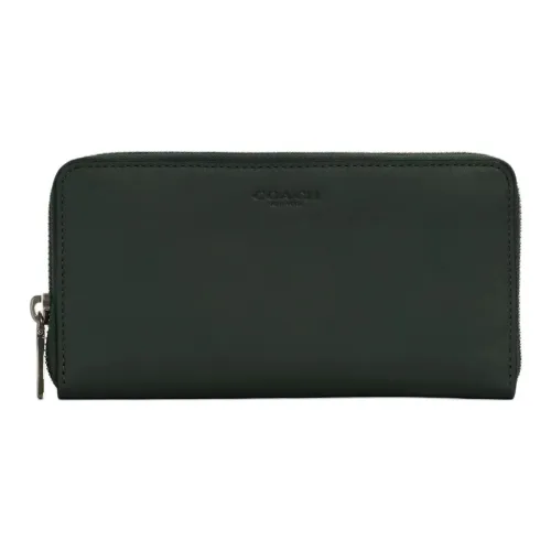 COACH Accordion Wallet Sports Calfskin Wallet Small Size Men's Amazon Green