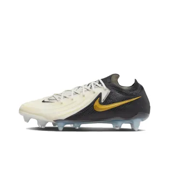 Nike Phantom GX SG Metal Long Studs Anti Slip Wear Resistant Soccer Shoes Unisex White Gold Black