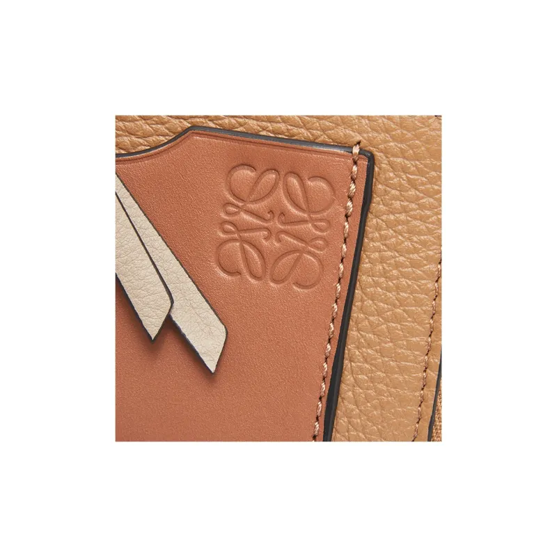 LOEWE Soft Grained Calfskin Card Holder Women's Toffee Sugar And Brown-3