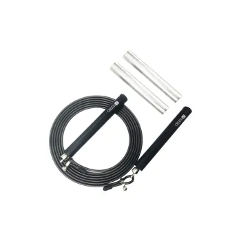 FEEBO Aerobic Fat Reduction Non Countable Jump Ropes Adults Handle Aluminum Alloy, Rope PVC Steel Wire 3m