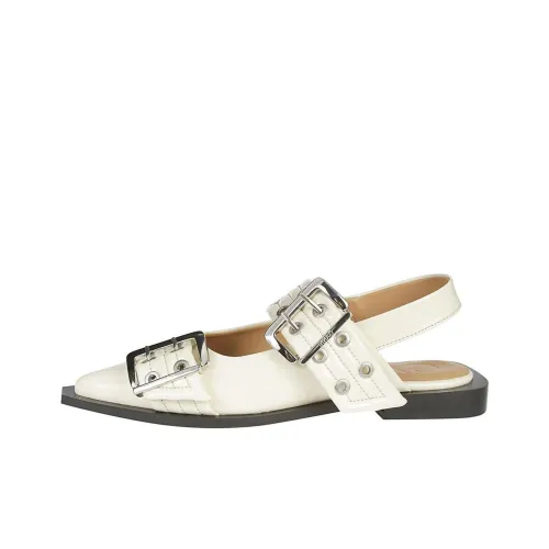 GANNI Buckled Pointed toe Ballerina Shoes