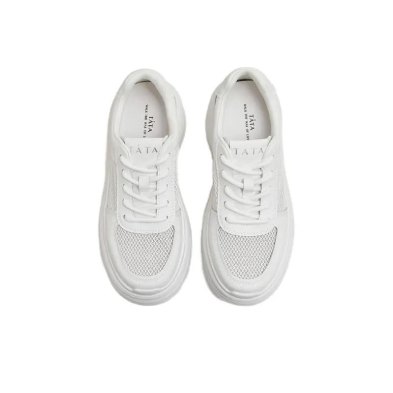 TATA Skateboard Shoes Women's Low Top Solid Color-7