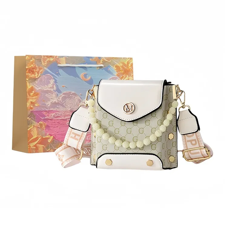 BRINCH Pu Handbag Shoulder Bag Crossbody Bag Regular Women's Pink/Green/Ecru/Khaki/Black-14