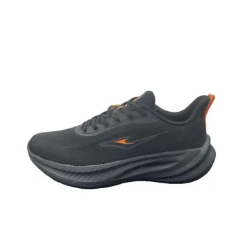 Erke Bullets Cushioning Breathable Low Top Running Shoes Men's Black Orange