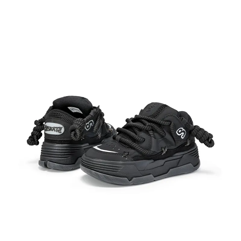 CN Skate Skateboard Shoes Unisex Low Top Black-2