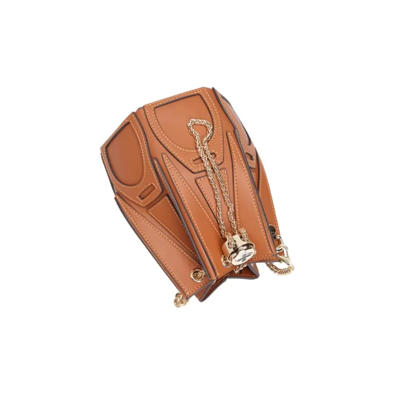 Why Artificial Leather Shoulder Bag Small Size Women's Caramel/Autumn Pear Yellow-6