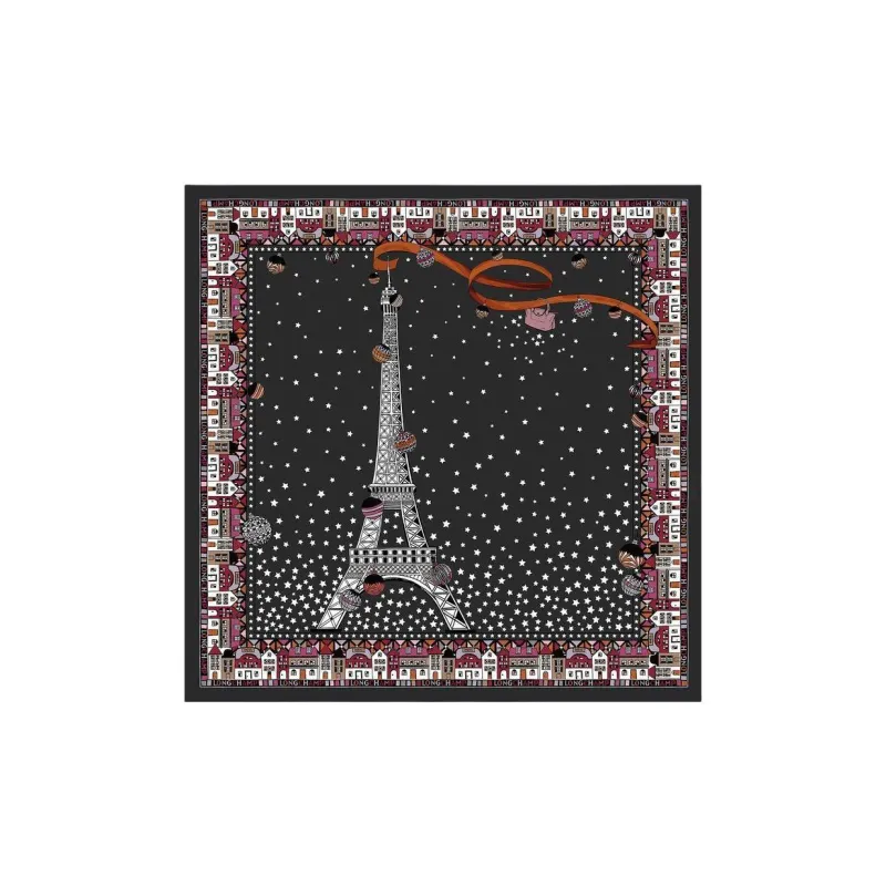 LONGCHAMP Le Pliage In Paris Silk Scarf-0