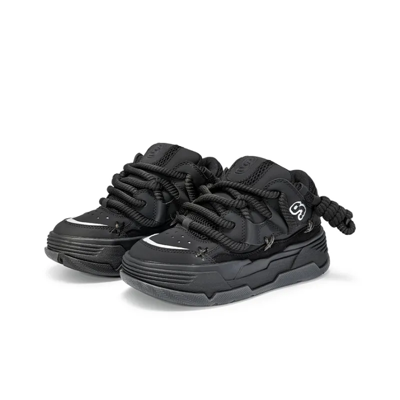 CN Skate Skateboard Shoes Unisex Low Top Black-1