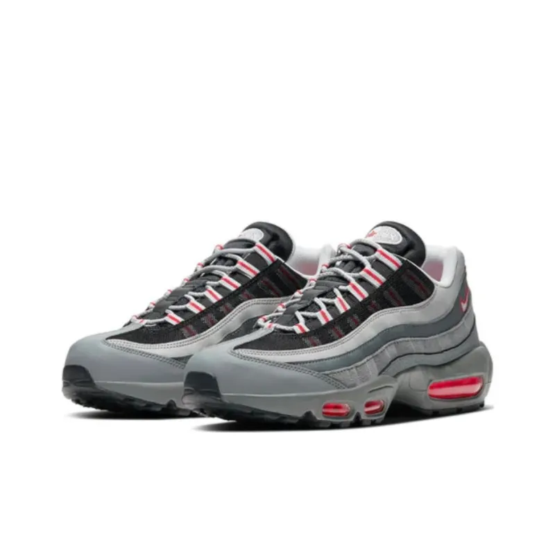 Nike Air Max 95 Essential Particle Grey Track Red-2
