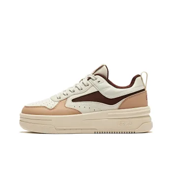 Erke Cool Play 2.0 Wear-Resistant Slip-Resistant Low-Top Skateboard Shoes Women's Wild Gray Deer Brown