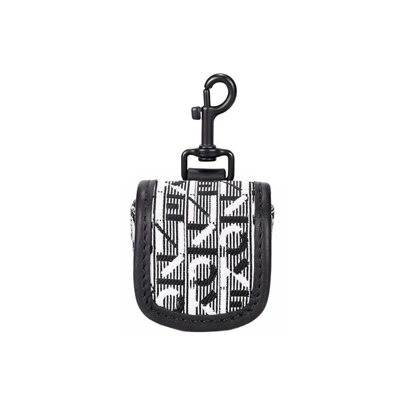KENZO Letter Logo Fabric Crossbody Bags Cell Phone Pouch Mini Men's Black-3