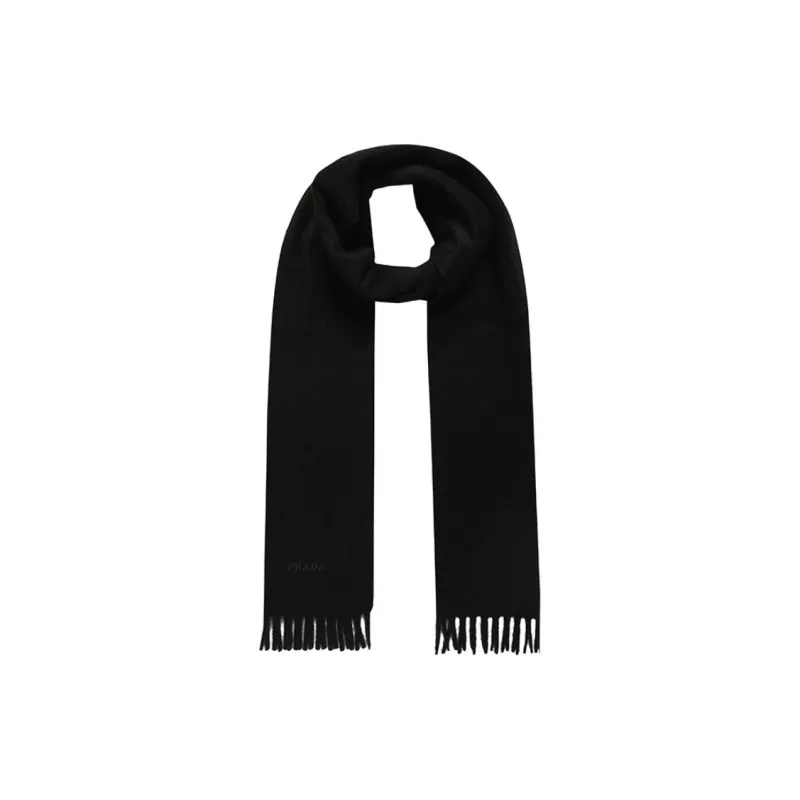 PRADA Knit Scarves Unisex Black-0