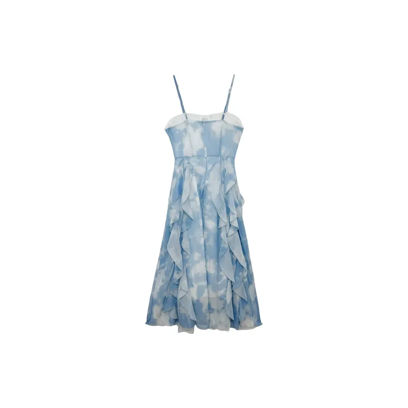Icicofficial Slip Dress Women's Blue-1